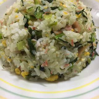 具沢山小松菜チャーハン